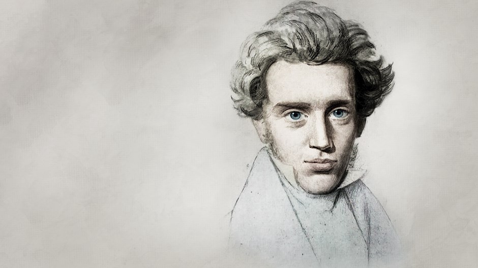 Gravura de Soren Kierkegaard (1813 - 1855).