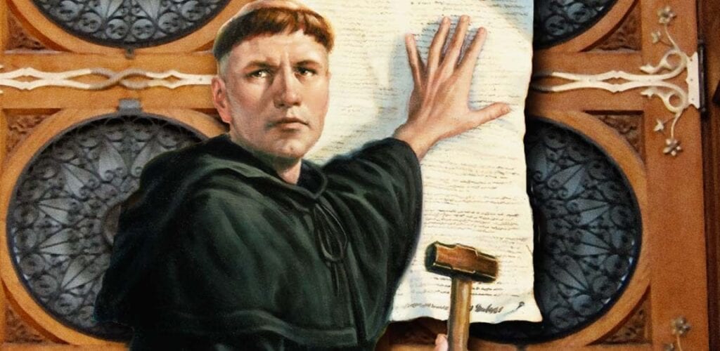 Martinho Lutero deu início à Reforma Protestante.