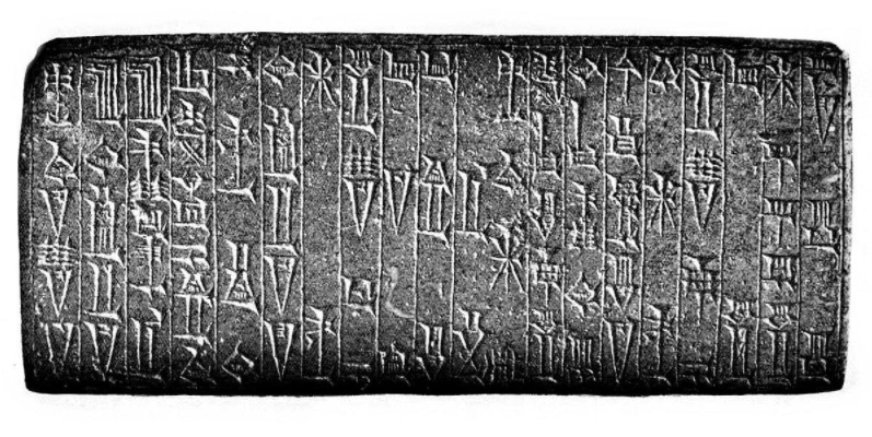 Escrita cuneiforme babilônica | Foto: Ernest Alfred Wallis/Wikimedia Commons