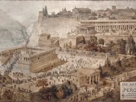 Pintura da Acrópole de Pérgamo