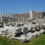 ruínas da ágora de esmirna