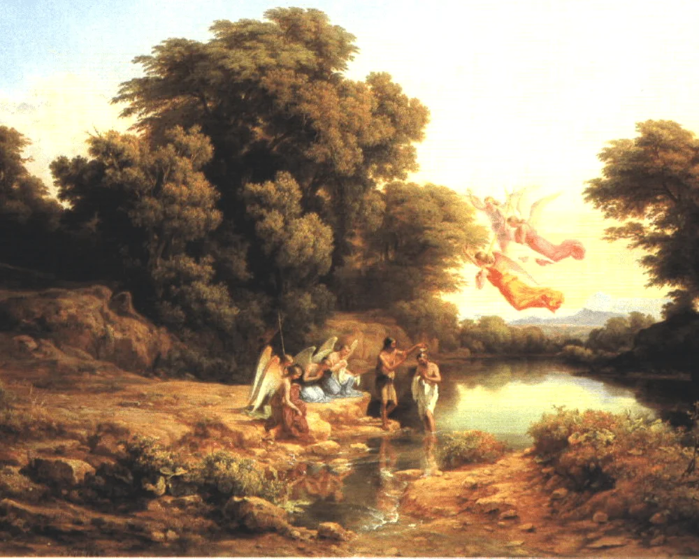 O Batismo de Jesus Cristo, por Károly Markó 