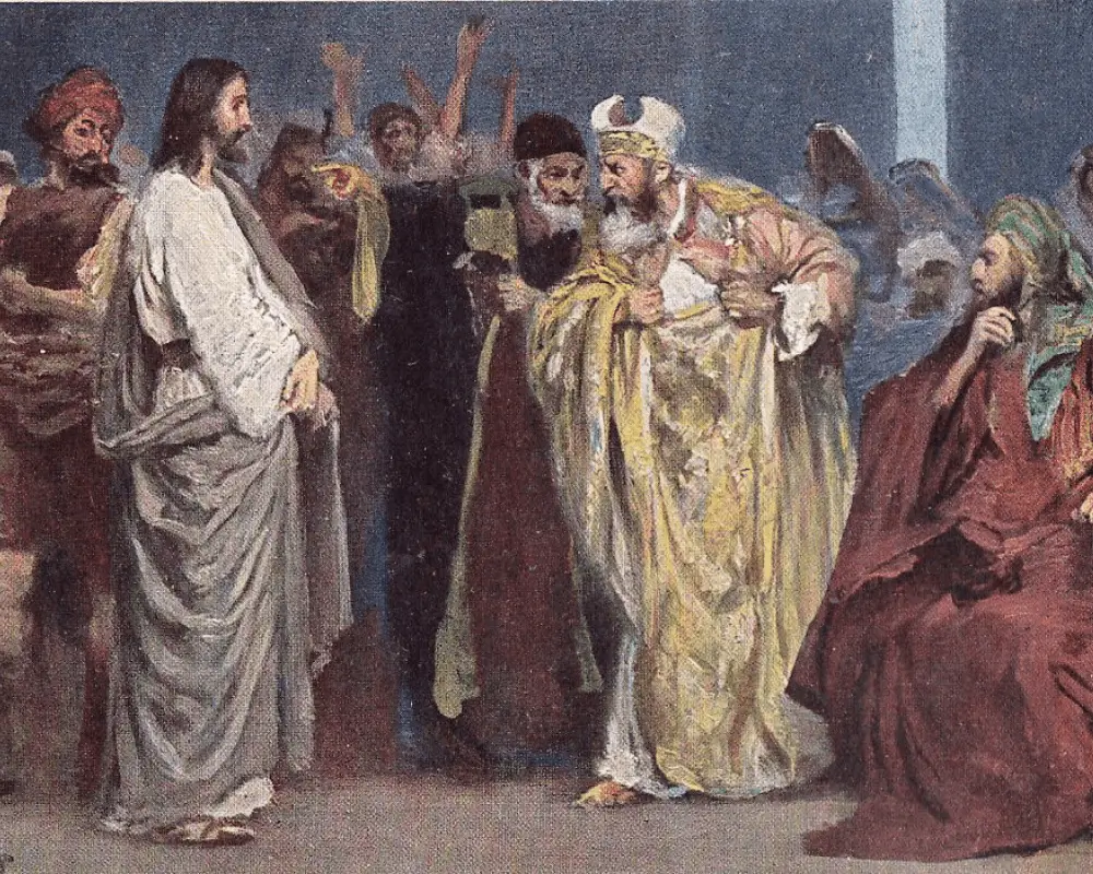 Robert Leinweber, Jesus diante de Caifás