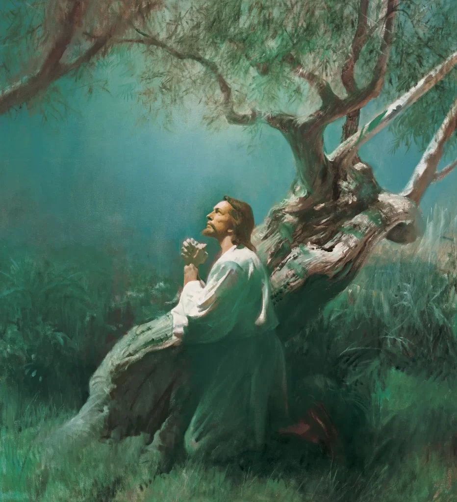 Jesus rezando no Getsêmani
