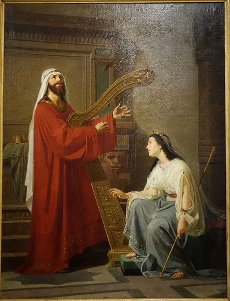 Davi e Micaal por Virginio Grana (1865)